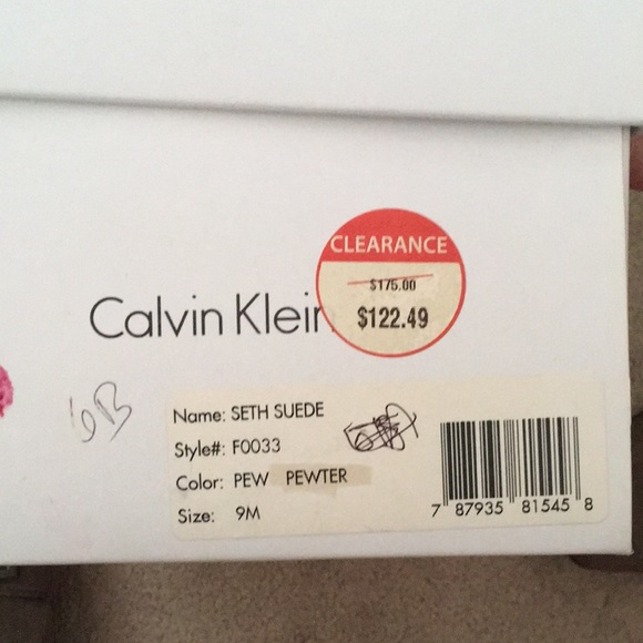 Calvin Klein - Suede, size 9, colour pewter, Slip on, brand new. - Picture 8 of 9